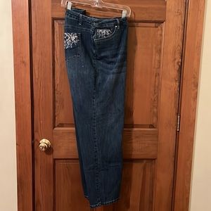 Jeans with sparkly accents